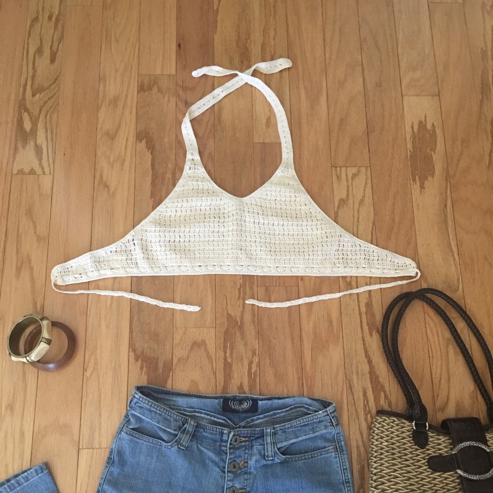 NWOT - Krashetta by Papillon Crochet Halter Top